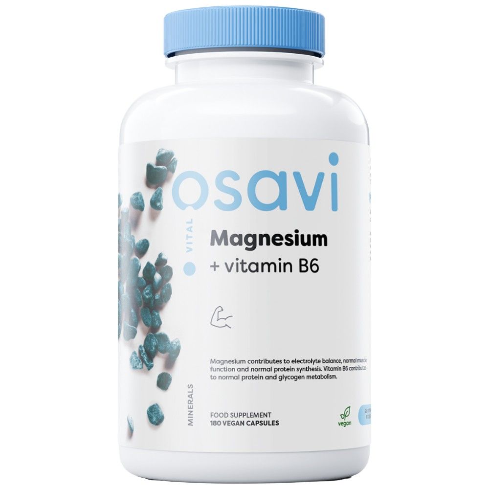 Magnesium Citrate + Vitamin B6 - 180 капсули - Feel You