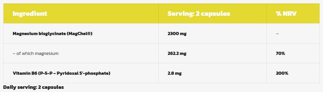 Magnesium Glycinate | MagChel® Bisglycinate + Vitamin B6 - 120 капсули - Feel You
