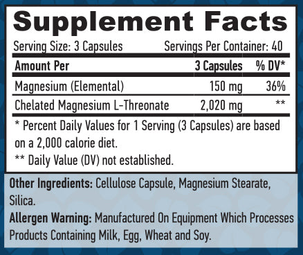 Magnesium L-Threonate / 120 Vcaps - Feel You