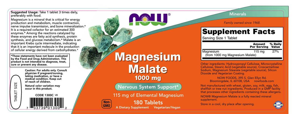 Magnesium Malate 1000 mg - 180 Таблетки - Feel You