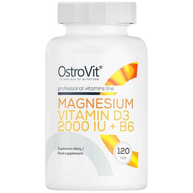 Magnesium + Vitamin D3 2000 IU + B6 - 120 Таблетки - Feel You