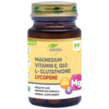 Magnesium, Vitamin E, Q10, L-Glutathione & Lycopene - 90 Таблетки - Feel You