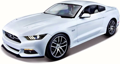 Maisto, Fresh Metal Miniature, 2015 Ford Mustang Gt, Toy Car, 11652, White, 1:18, 3+ - Feel You