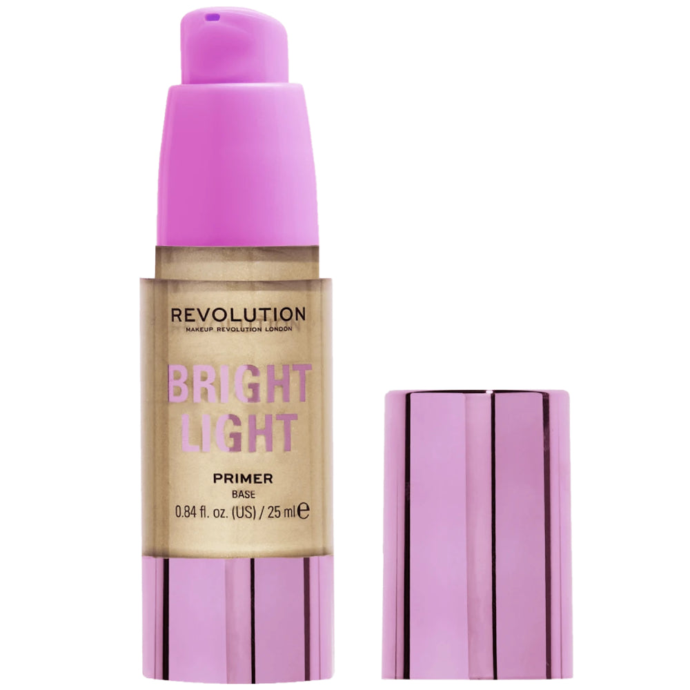 Makeup Revolution, Bright Lights, Reduces Fine Lines, Brightens, Cream Primer, 25 ml - Feel You