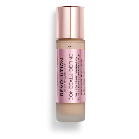 Makeup Revolution, Conceal & Define, Oil Free, Cream Foundation, F 9, 23 ml - Feel You