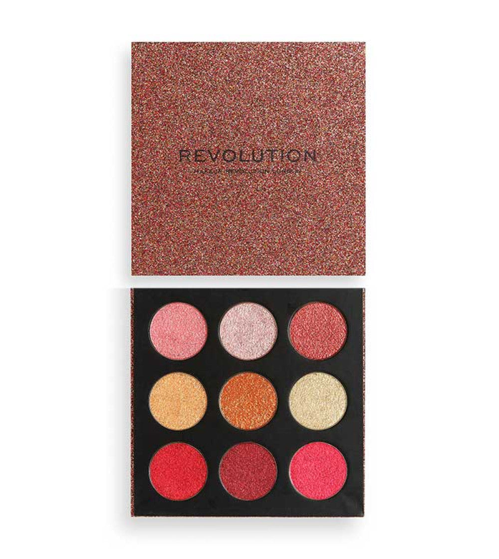 Makeup Revolution, Euphoric Foil Palette, Eyeshadow Palette, House Of Fun, 25 g - Feel You