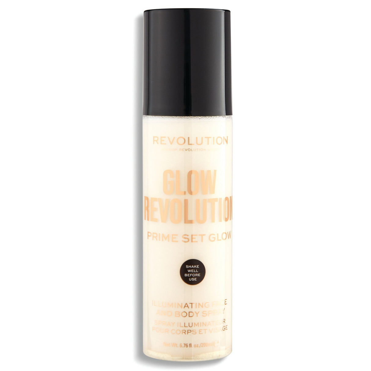 Makeup Revolution, Glow Revolution, Vegan, Illuminating, Spray, For Face & Body, 200 ml - Feel You