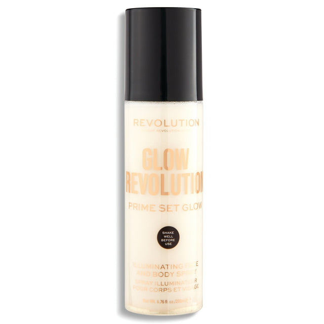 Makeup Revolution, Glow Revolution, Vegan, Illuminating, Spray, For Face & Body, 200 ml - Feel You
