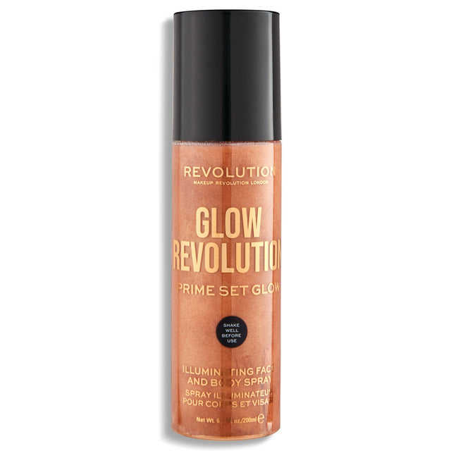 Makeup Revolution, Glow Revolution, Vegan, Illuminating, Spray, For Face & Body, 200 ml - Feel You