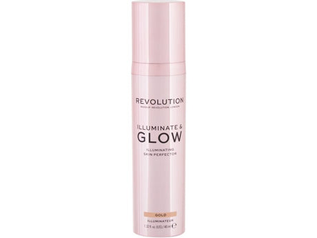 Makeup Revolution, Glow & lluminate, Liquid Highlighter, Gold, For Face, 40 ml - Feel You