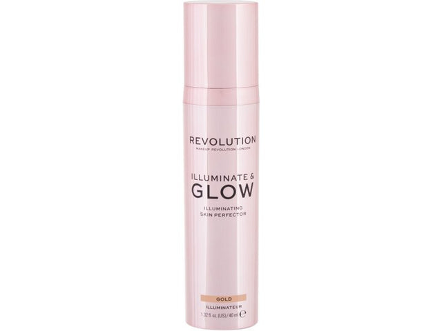 Makeup Revolution, Glow & lluminate, Liquid Highlighter, Gold, For Face, 40 ml - Feel You