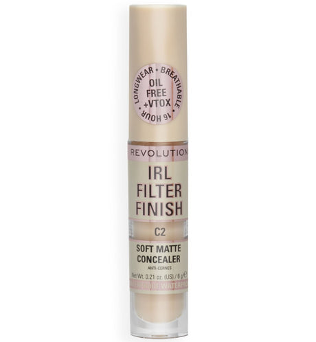 Makeup Revolution, IRL Filter Finish, Cover Dark Spots, Cream Concealer, C2, 6 g - Feel You