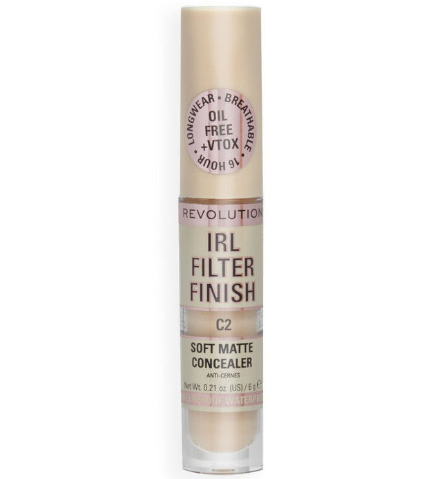 Makeup Revolution, IRL Filter Finish, Cover Dark Spots, Cream Concealer, C2, 6 g - Feel You