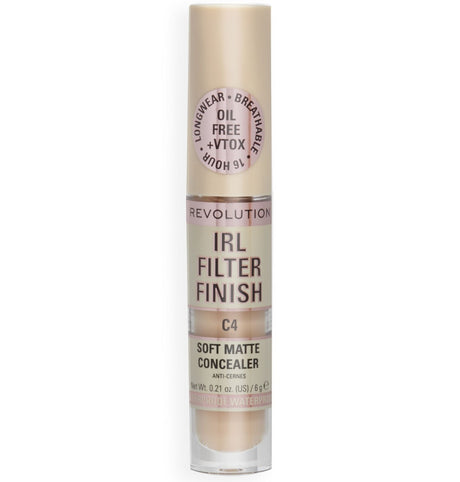 Makeup Revolution, IRL Filter Finish, Cover Dark Spots, Cream Concealer, C4, 6 g - Feel You