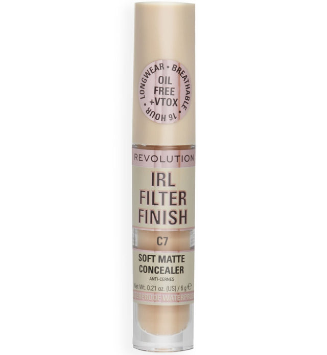 Makeup Revolution, IRL Filter Finish, Cover Dark Spots, Cream Concealer, C7, 6 g - Feel You