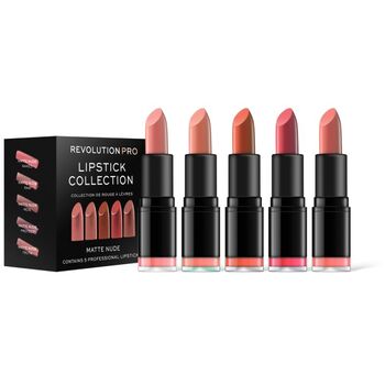 Makeup Revolution - Matte Nude Lipstick Collection (5 pcs) - Set of five lipsticks - 3.2g - Feel You