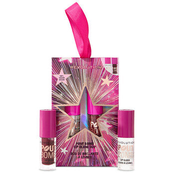 Makeup Revolution - Pout Bomb Plumping Mini Lip Gloss Set Mauve - Gift set - Feel You
