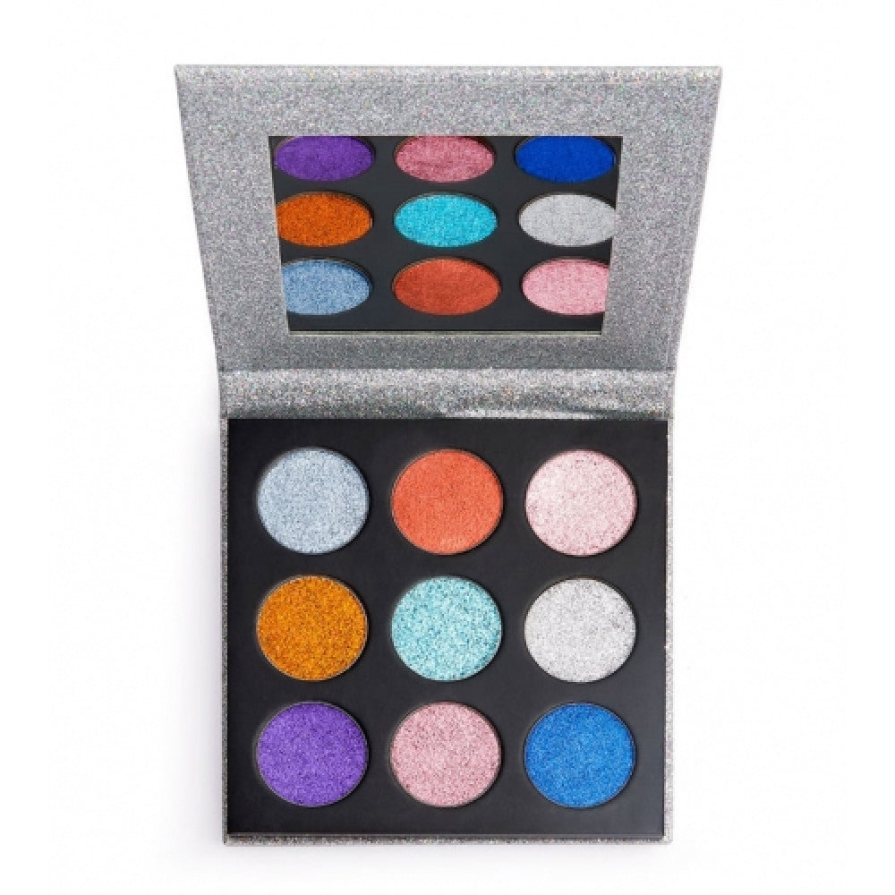 Makeup Revolution, Pressed Glitter, Face Palette, Illusion, 13.5 g - Feel You