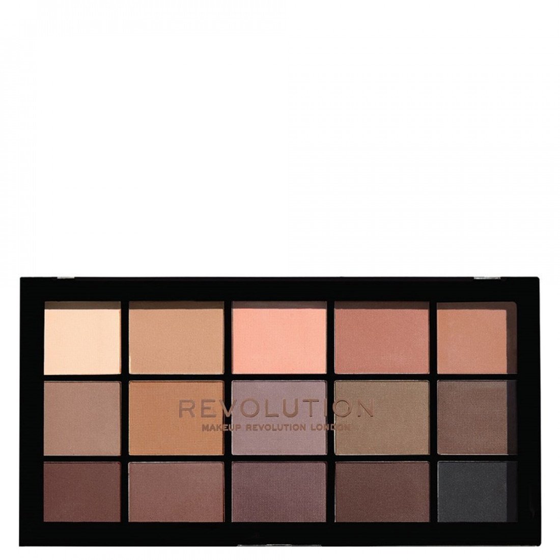 Makeup Revolution, Reloaded Palette, Eye Palette, Basic Mattes, 15x, 1.1 g - Feel You