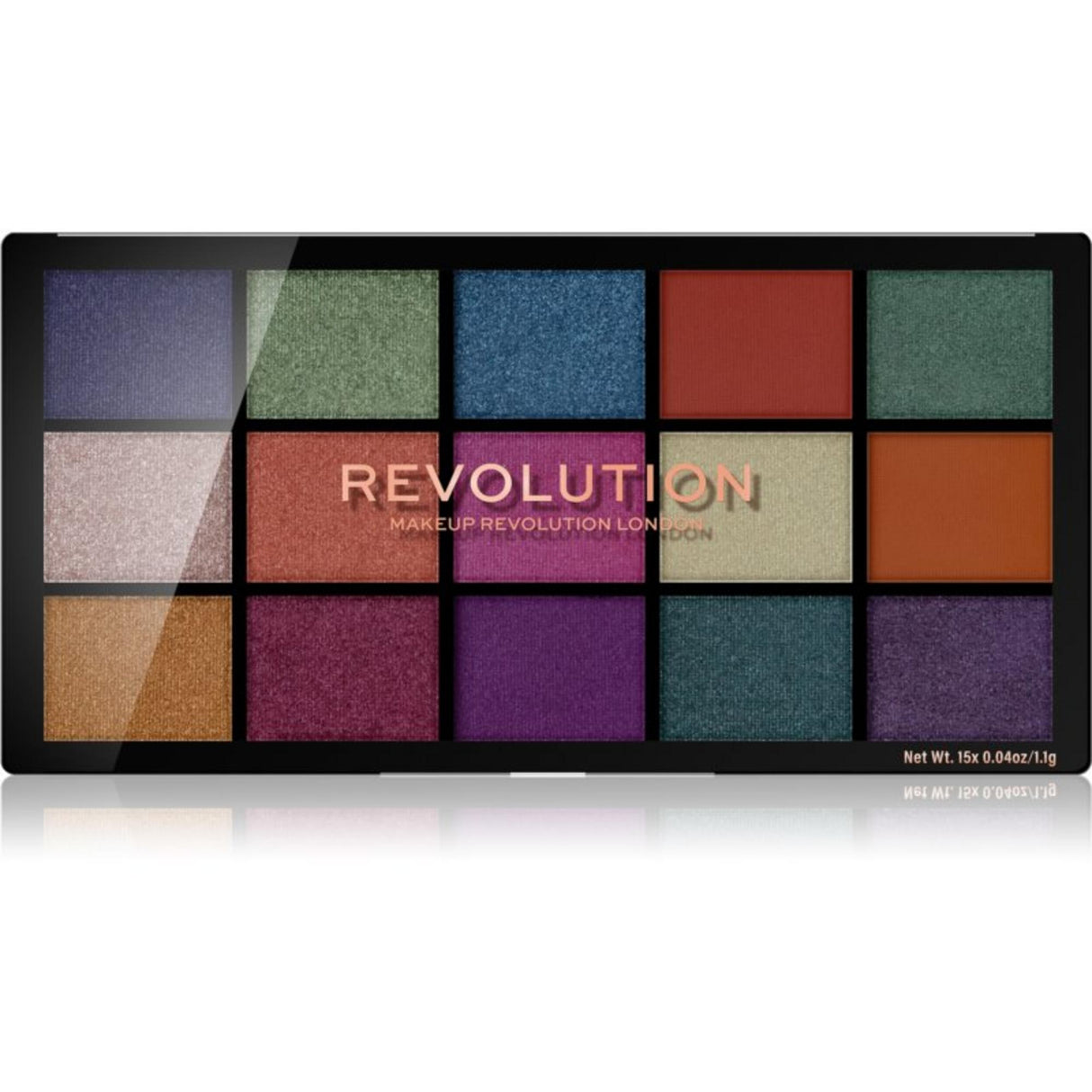 Makeup Revolution, Reloaded Passion For Colour, Eyeshadow Palette, Passion For Colour, 15 pcs, 16.5 g - Feel You