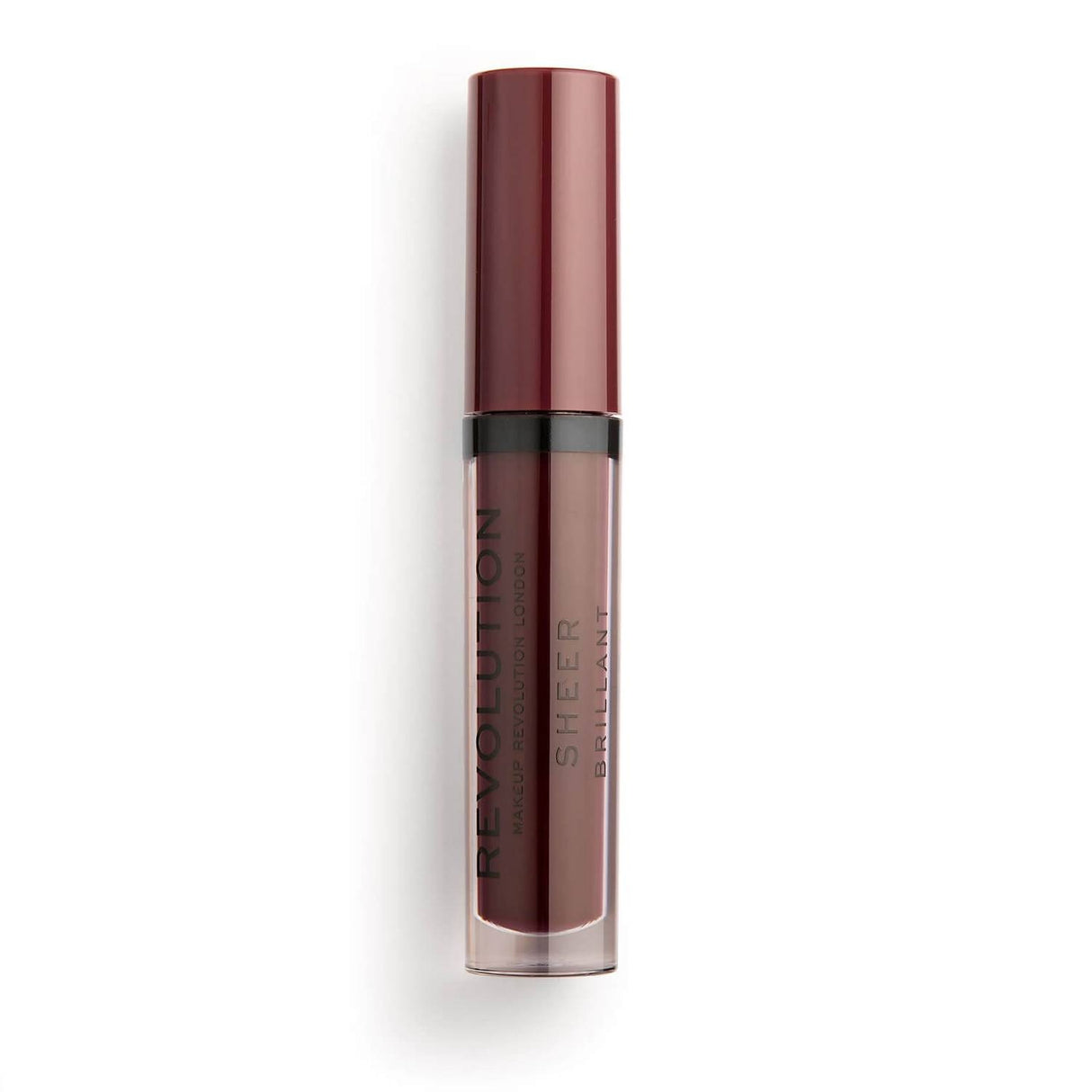 Makeup Revolution, Sheer Brillant, Vegan, Lip Gloss, 148, Plum, 3.5 ml - Feel You