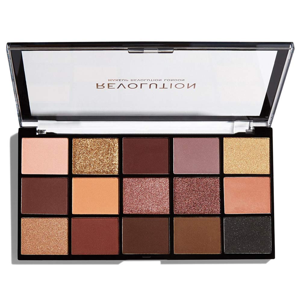 Makeup Revolution, The Reloaded, Eyeshadow Palette, Velvet Rose, 15 Shades, 16.5 g - Feel You