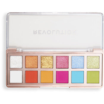 Makeup Revolution - The Vibrant Icon Brights Palette - Paletka očních stínů 8,4 g - 0.0g - Feel You
