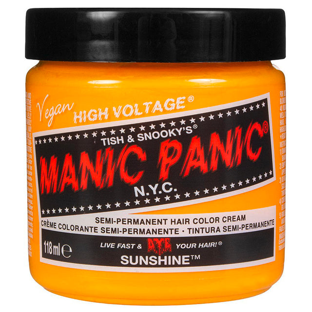 Manic Panic, Classic High Voltage Sunshine, Semi-Permanent Hair Dye, Yellow, 118 ml - Feel You