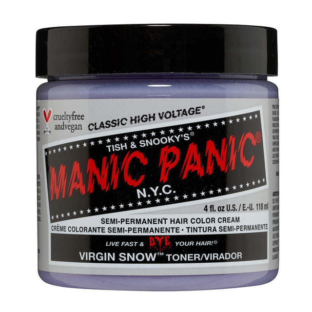 Manic Panic, Classic High Voltage Virgin Snow, Semi-Permanent Hair Dye, Virgin Snow, 118 ml - Feel You