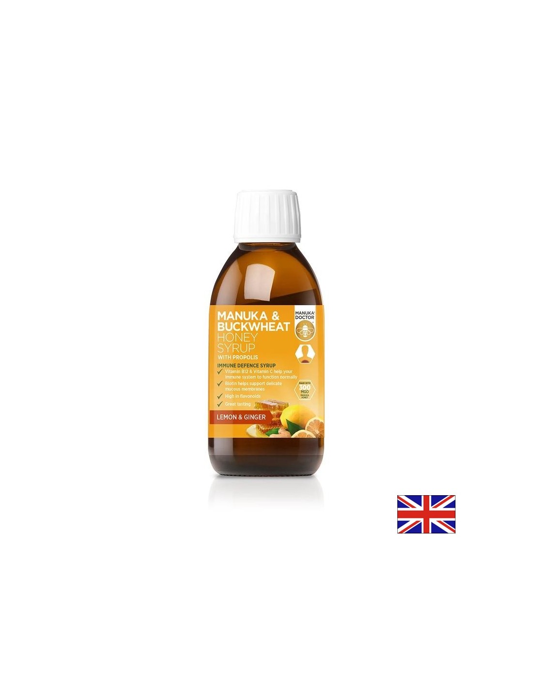 Manuka Buckwheat Honey Syrup with Propolis (Меден сироп от манука и елда с прополис / Силен имунитет, 200 ml - Feel You