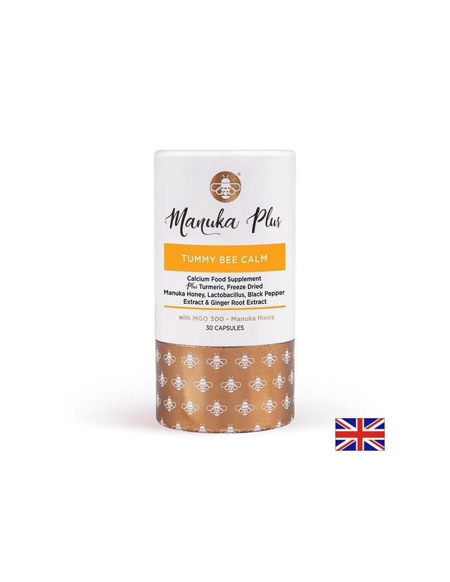 Manuka Plus Tummy Bee Calm with MGO 300 / Формула с мед от манука за добро храносмилане, 30 капсули - Feel You
