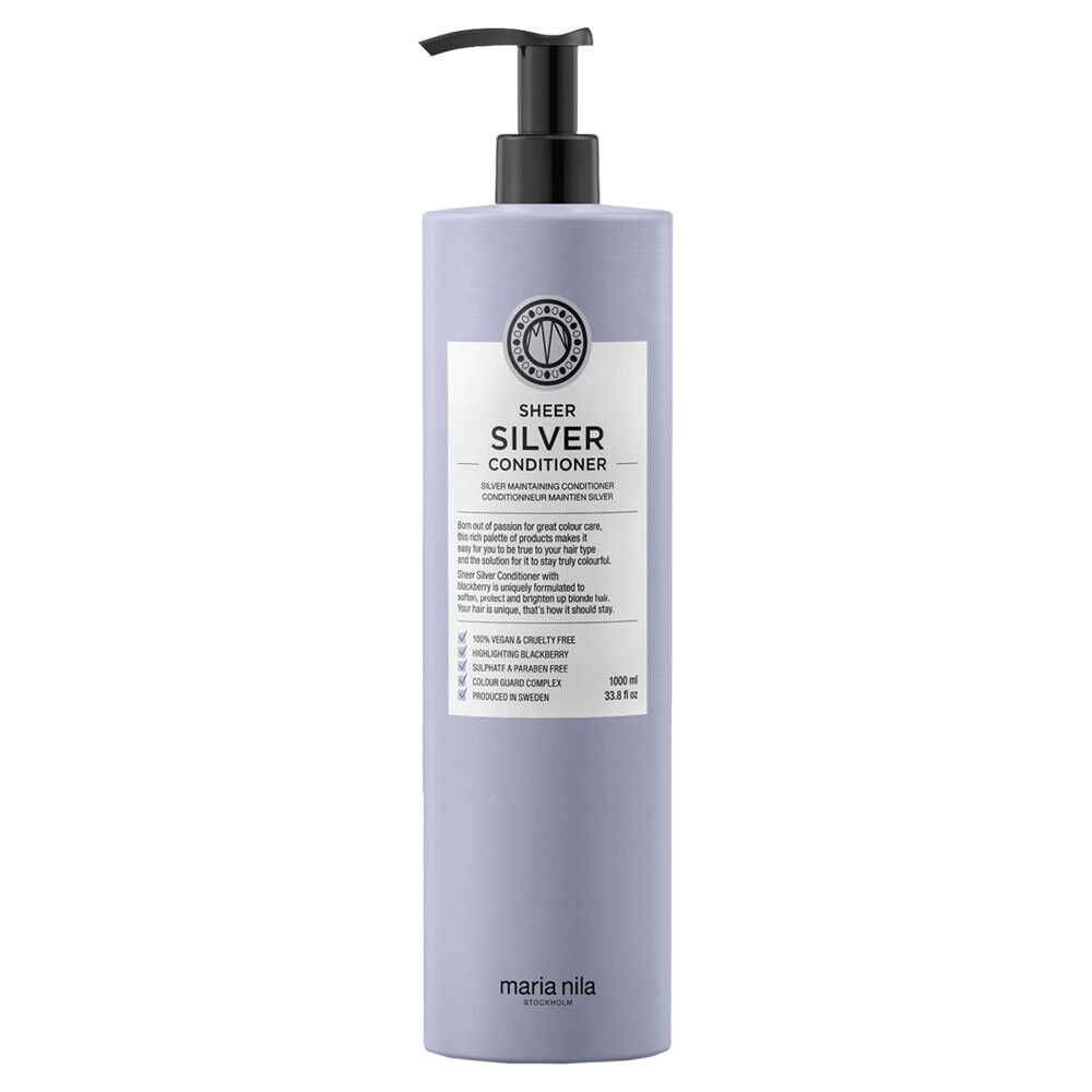 Maria Nila - Sheer Silver Conditioner - Moisturizing conditioner neutralizing yellow tones of hair - 1000ml - Feel You