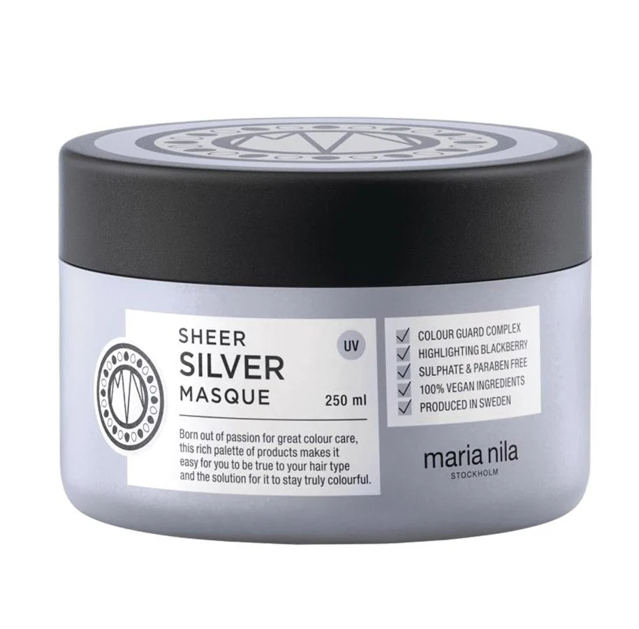 Maria Nila, Sheer Silver, Paraben-Free, Hair Treatment Cream Mask, Moisturizing, 250 ml - Feel You