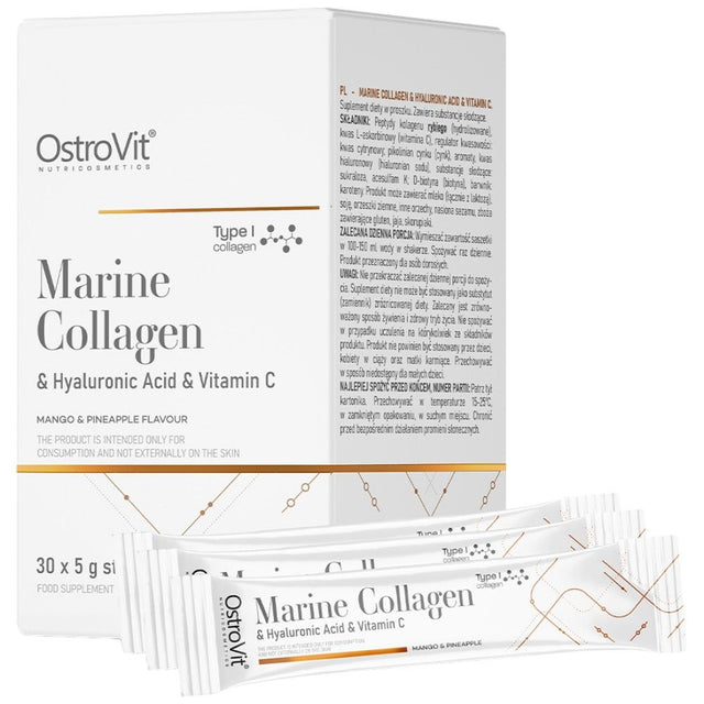 Marine Collagen & Hyaluronic Acid Powder | with Vitamin C - 200 грама - Feel You