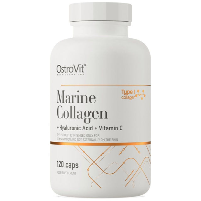 Marine Collagen / + Hyaluronic Acid and Vitamin C - 120 капсули - Feel You