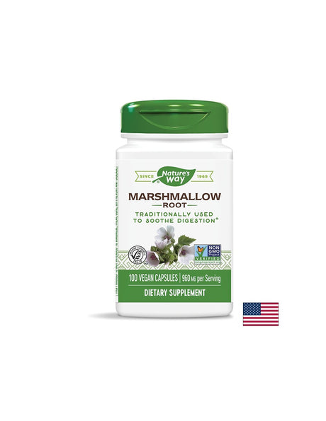 Marshmallow Root/ Бяла ружа (корен) 480 mg x 100 капсули Nature’s Way - Feel You