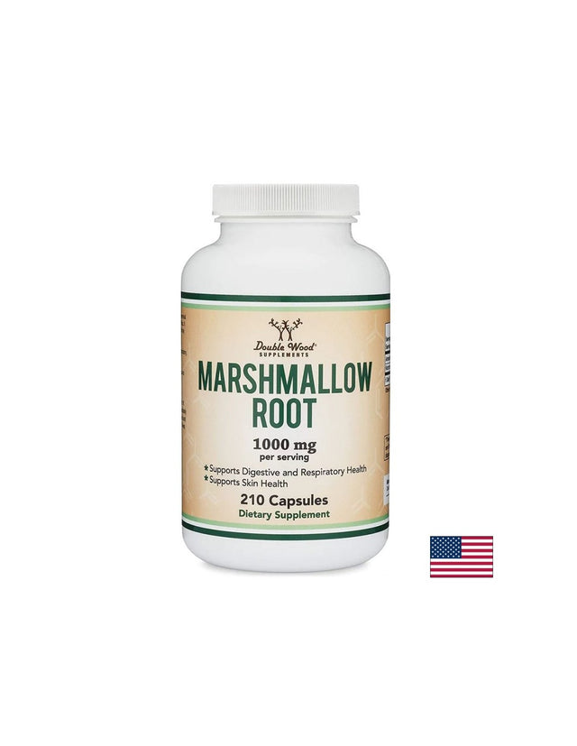Marshmallow root - Бяла ружа (корен), 210 капсули Double Wood - Feel You