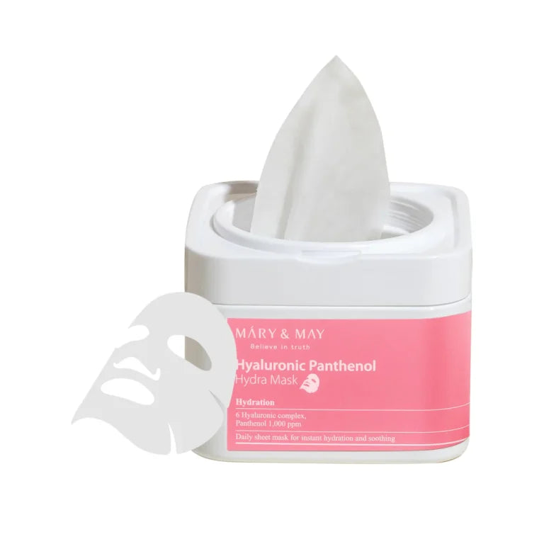 Mary & May - Hyaluronic Panthenol Hydra Mask, 30pc - Feel You