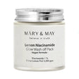 Mary & May - Lemon Niacinamide Glow Wash Off Pack, 125g - Feel You