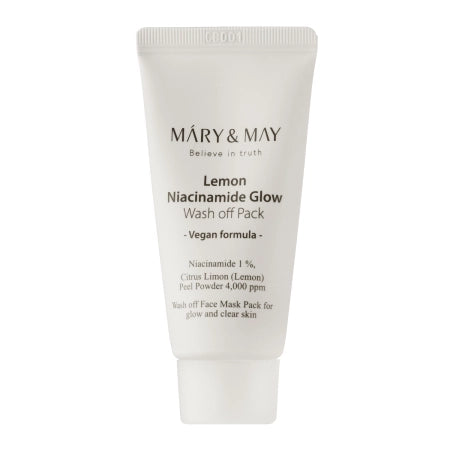 Mary&May - Lemon Niacinamide Glow Wash off Pack - Illuminating Clay Mask - 30g - Feel You