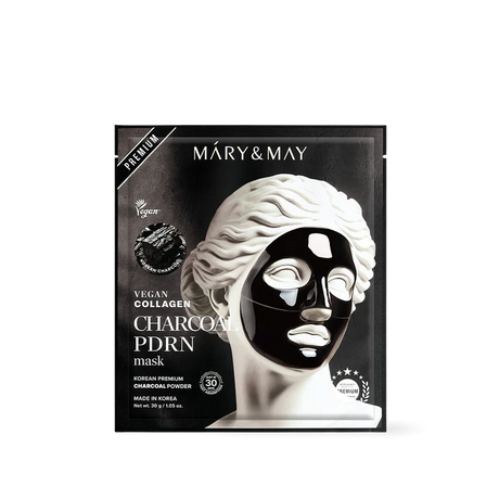 Mary & May - Vegan Collagen Charcoal PDRN Mask - 30g*4ea - Feel You