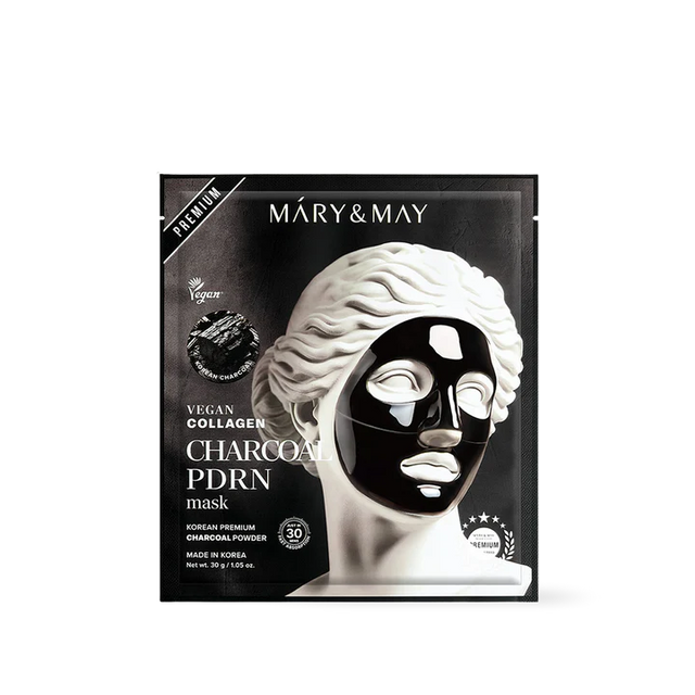 Mary & May - Vegan Collagen Charcoal PDRN Mask - 30g*4ea - Feel You