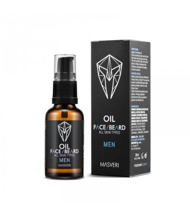 Masveri, Masveri, Beard Oil, Paraben-Free, For Moisturizing, 30 ml - Feel You