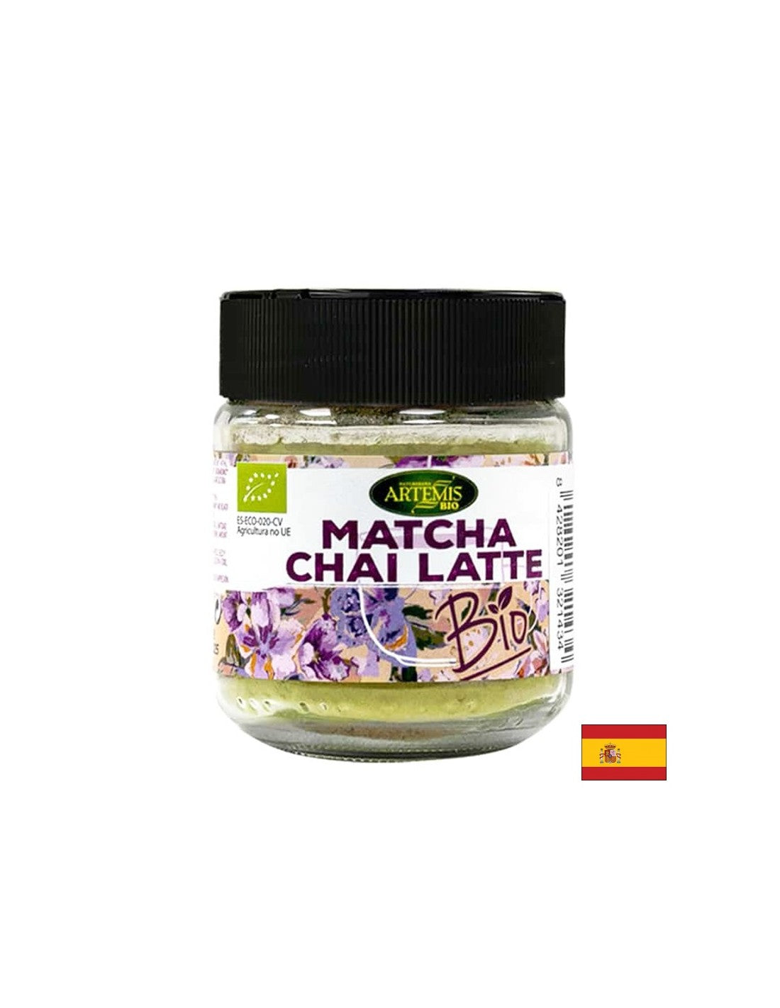 За овкусяване на напитки – билкова смес Matcha Chai Latte - С матча, индийско орехче и други био подправки, 60 g, прах - Feel You