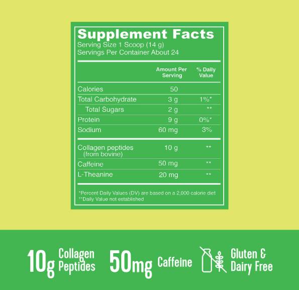 Matcha Collagen Peptides - 341 грама - Feel You