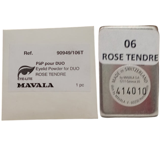 Mavala, Duo Satin, Eyeshadow Powder, Rose Tendre, x, 1.2 g *Tester - Feel You