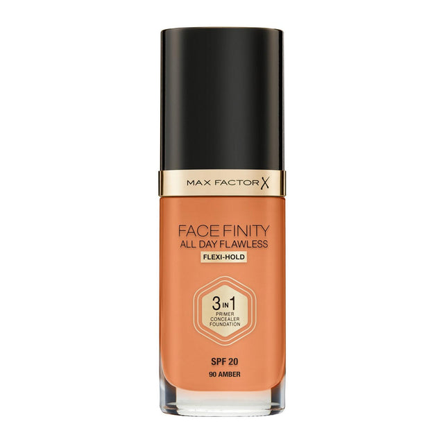 Max Factor, Facefinity, Matte, Liquid Foundation, 90, Amber, SPF 20, 30 ml - Feel You