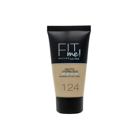 Maybelline Fit Me Matte + Poreless Foundation 124 Soft Sand 30ml - Feel You