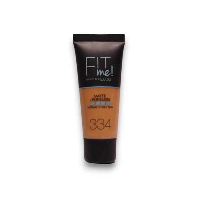 Maybelline, Fit Me Matte + Poreless, Liquid Foundation, 334, Warm Tan, 30 ml - Feel You