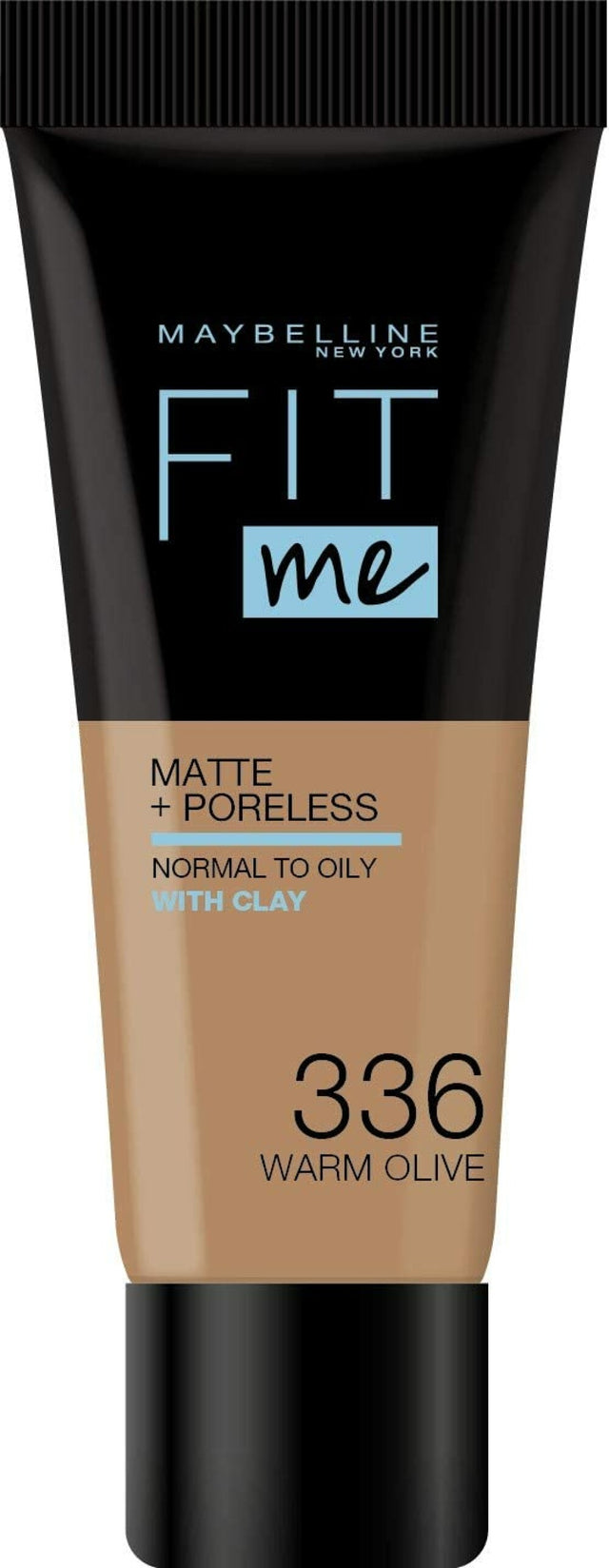 Maybelline, Fit Me Matte + Poreless, Liquid Foundation, 336, Warm Olive, 30 ml - Feel You